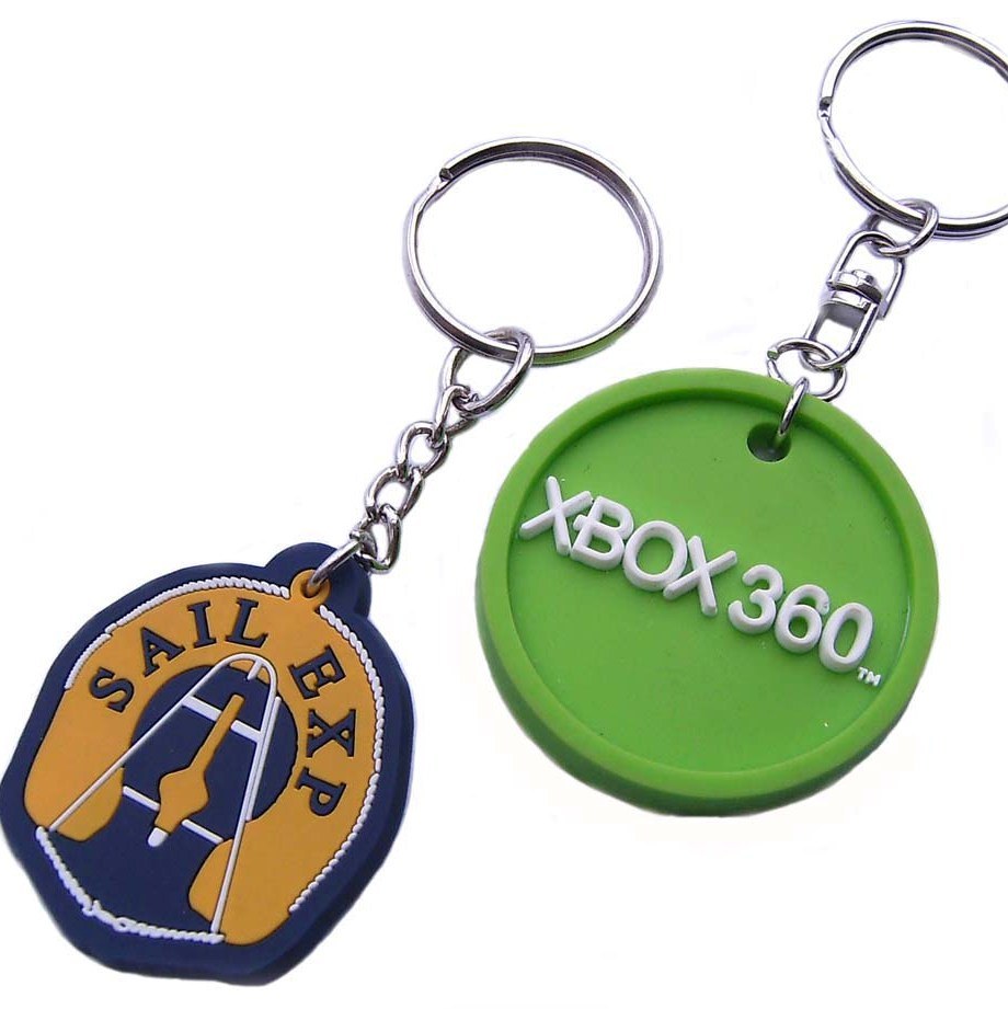 Wholesale Various Custom Soft PVC Rubber Keyring