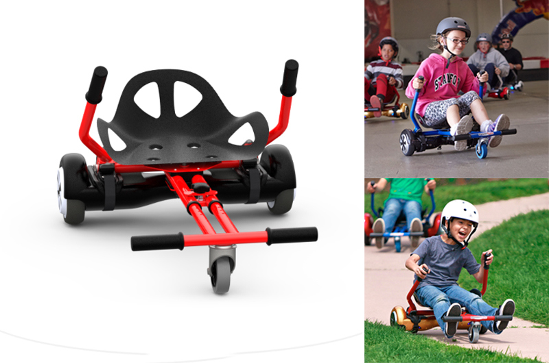 Kids Pedal Go Cart Handle Go Kart Hoverboard Hoverkart