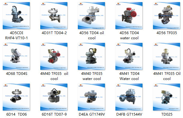 Truck Parts Turbocharger for Mitsubishi Kato 6D31 Td06-17c Sk200-1 Me008256