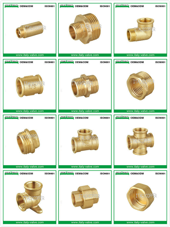 Brass Polishing Chromed Straight Pipe Coupling (AV-BF-8015)