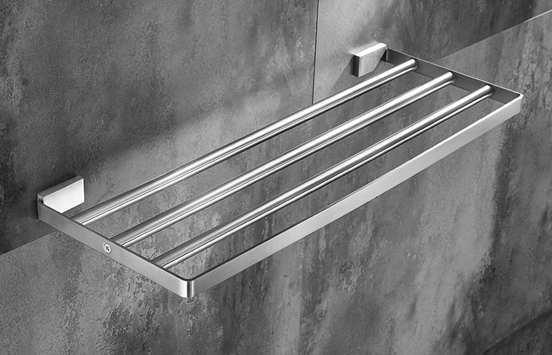 Factory Wall Mounted 304 Stainless Steel Bathroom Towel Rack