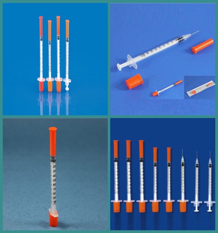 Disposable Insulin Syringe 1ml with Fixed Needle