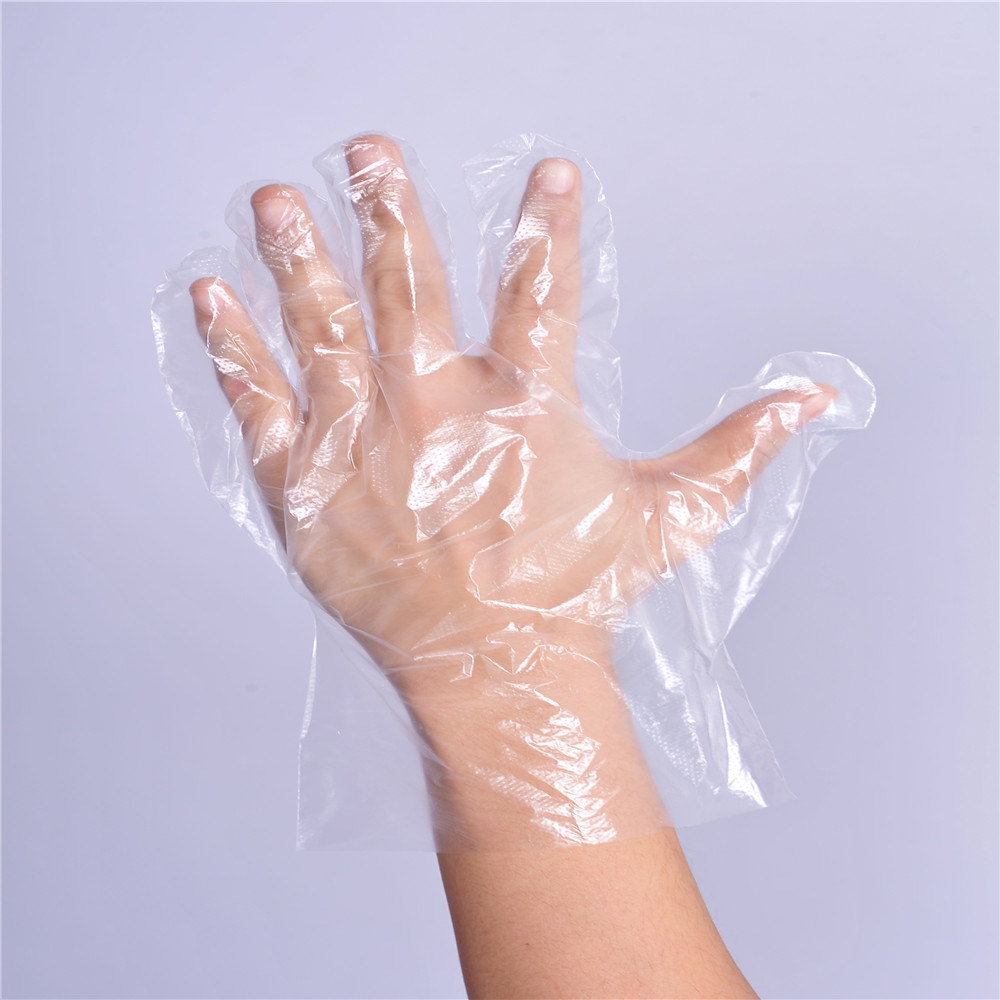 China Plant Supply Disposale Blue/Clear LDPE Gloves for Medical Use