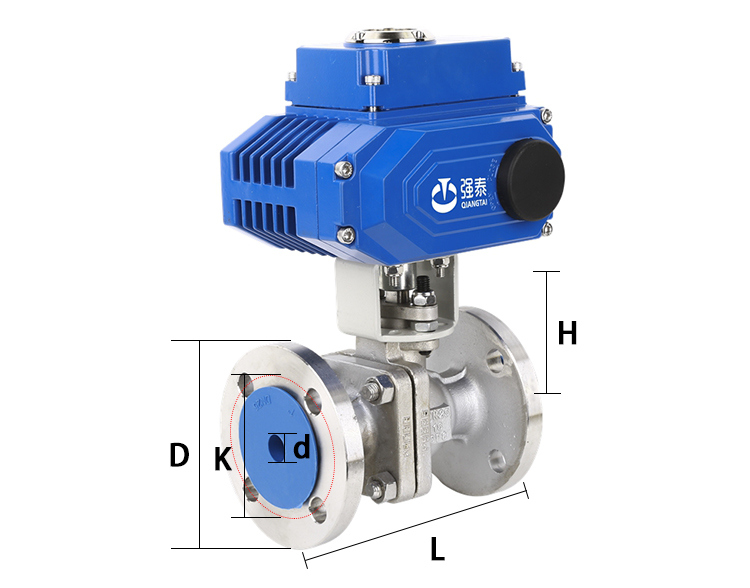 High Quality Stainless Steel Material Electric Actuated Ball Valve