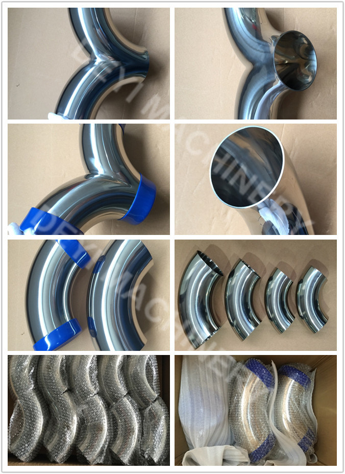 3A Stainless 90 Degree Sanitary Pipe Fitting Bend Steel Hygienic Tri Clamp Bends