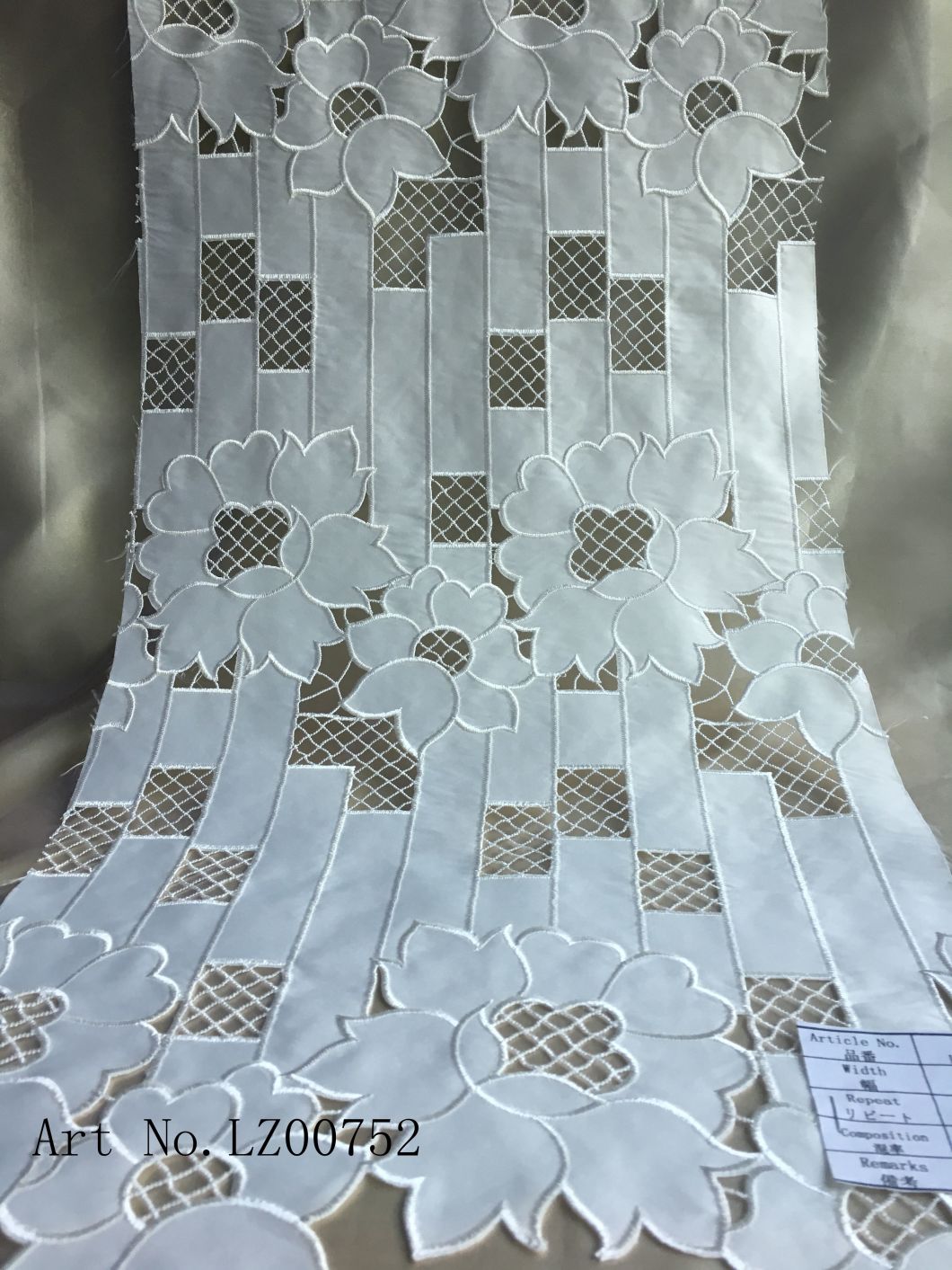 High Quality Wholesale Laser Cutting Embroidery Lace for Fashion