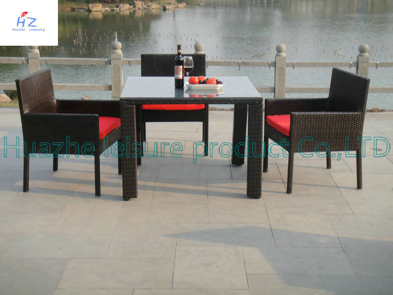 Rattan Furniture Table Corner for Outdoor with Aluminum