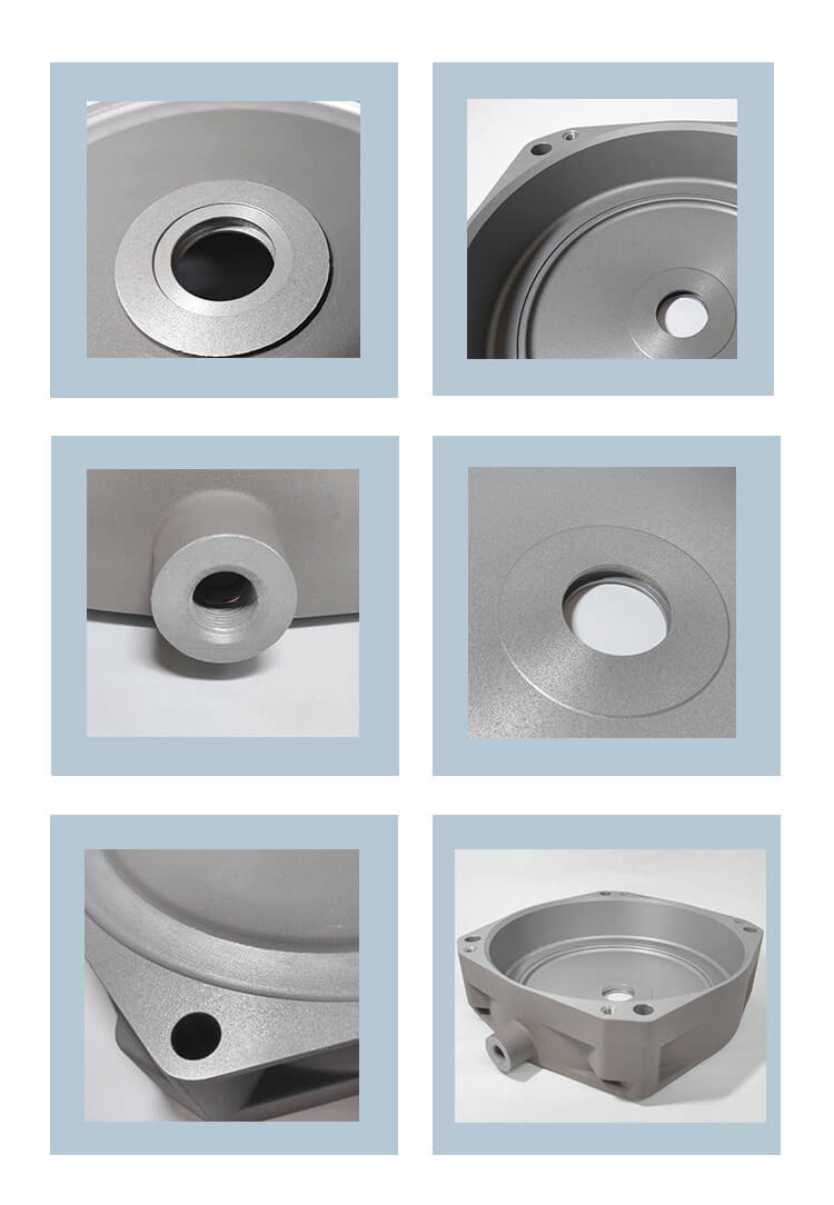 Densen Customized Aluminum Gravity Casting and Machining Valve Cap for High Speed Train