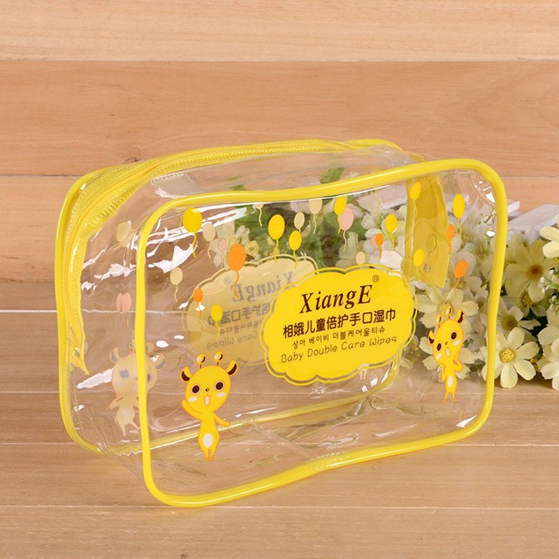 Custom Personalized Portable Colorful Cheap Clear PVC Cosmetic Bag