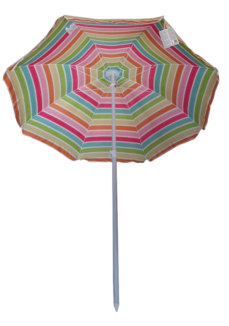 Sripes Print Garden Umbrella Sun Parasol