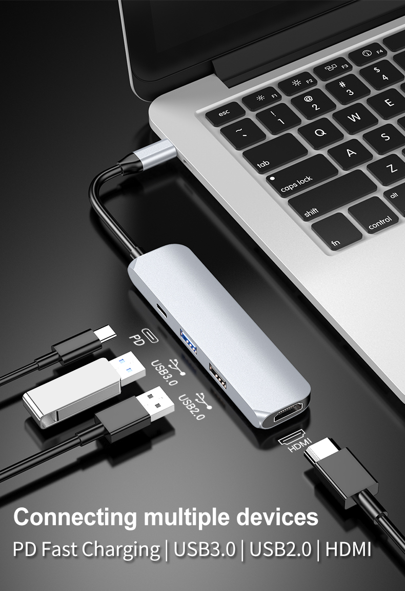 Usb Hub 2.0 com HDMI Usb Hub 2.0 with HDMI