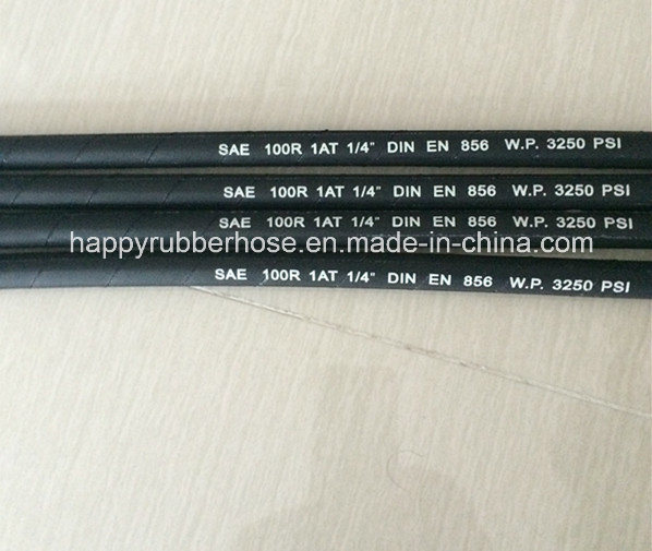 High Pressure Single Steel Wire Braid Reinforced Hydraulic Hose R1/1sn