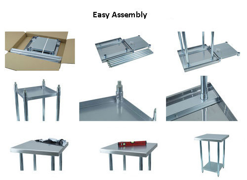 Stainless Steel Kitchen Restaurant Tables Chairs