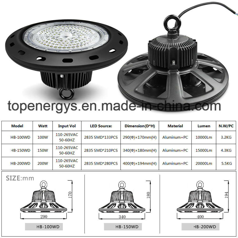 LED Highbay Light Warehouse Lighting 100W LED UFO Highbay Light