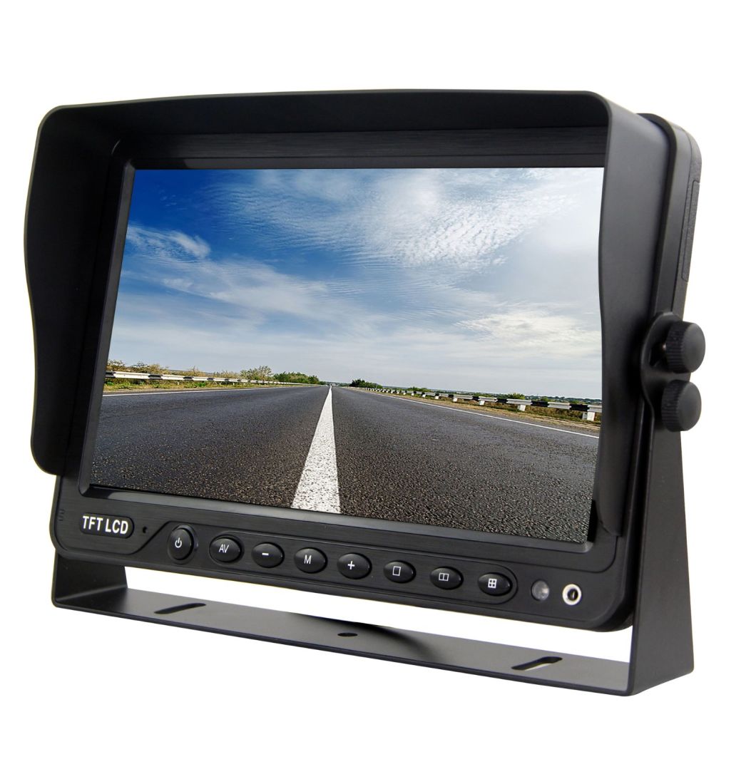 7 Inch/9 Inch/10.1 Inch Ahd TFT LCD Rear View Quad Monitor for Car/Bus/Truck/Caravan/Coach/Auto