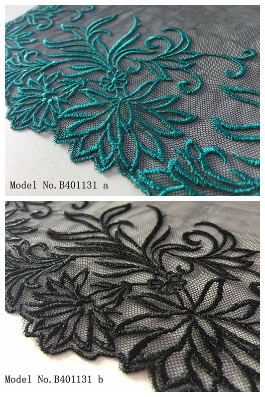 Net Yarn Simple But Elegant Embroidery Lace for Lingerie Dress