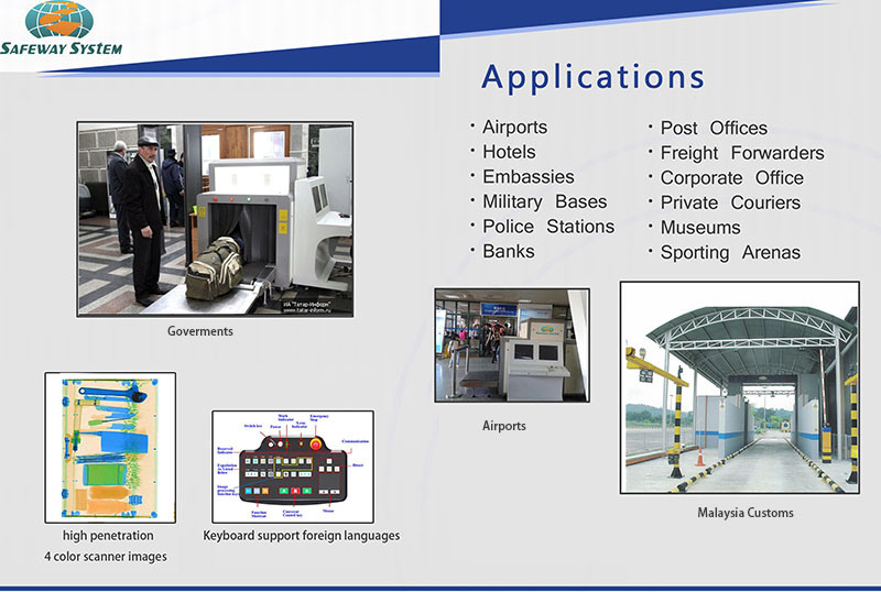 At100100 Big Security X-ray Inspection Machine for Baggage and Luggage Scanning Suitable for Seaport, Airports