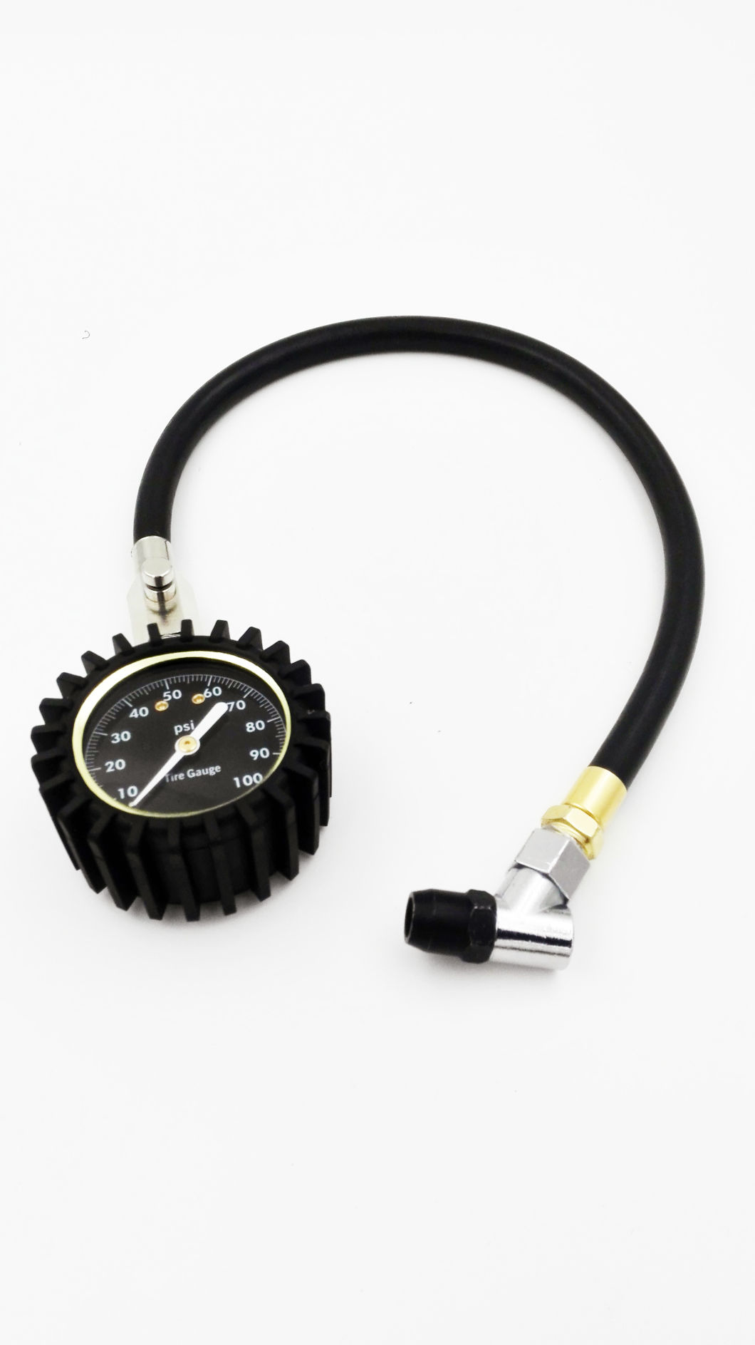 Multiple Functions Meter Tire Pressure Gauge with Air Chuck and Hose