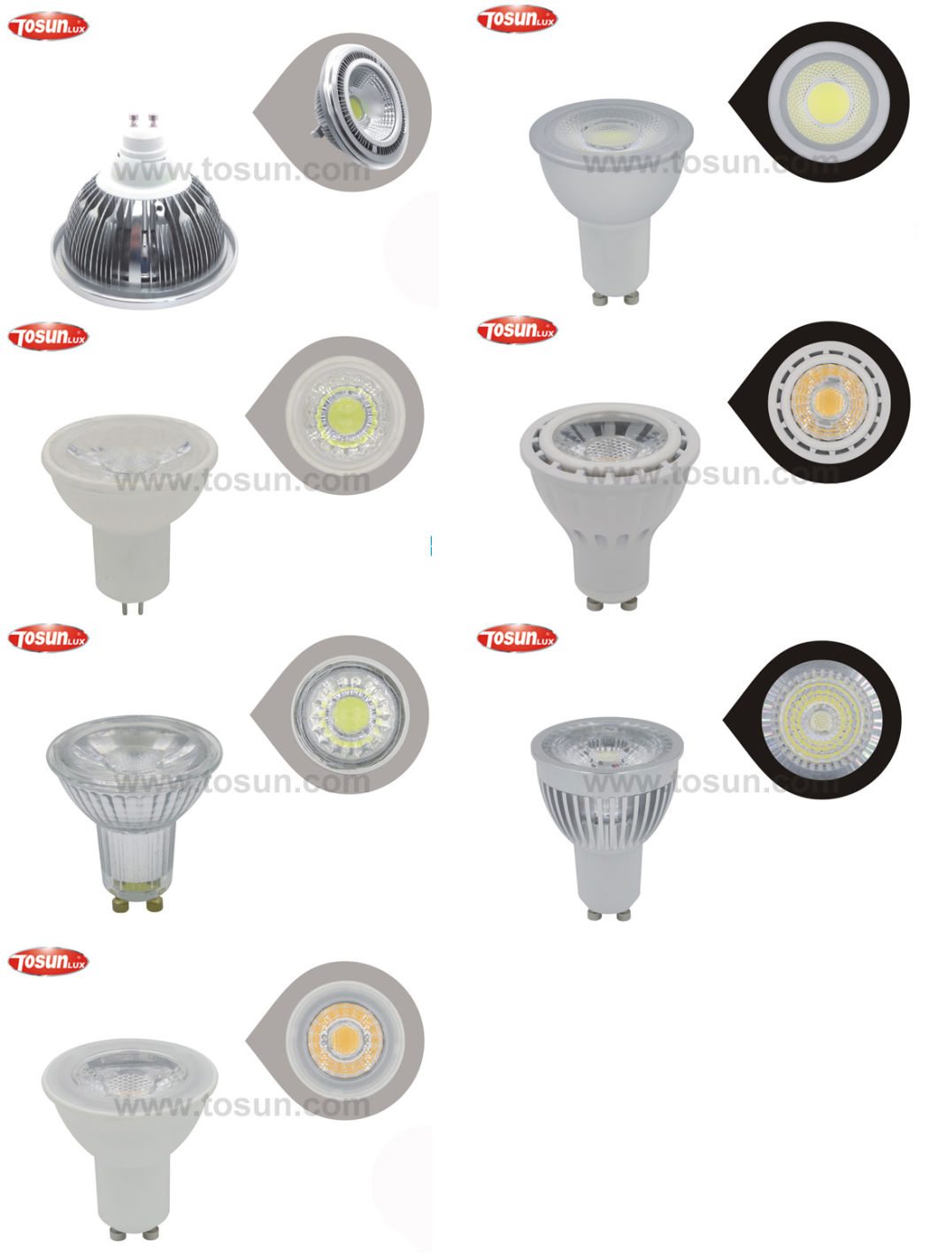 Tsp-COB-C-6W LED COB Spotlight with Ce. RoHS Approval