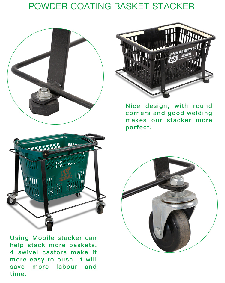 Supermarket Plastic Shopping Hand Basket