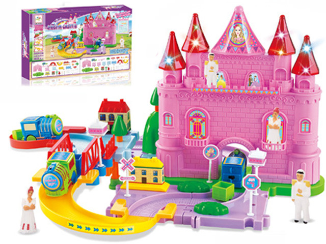 Kids Electric Toy Dream Castle B/O Railway Train (H5697087)