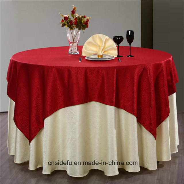 Hotel Banquet Restaurant Cheap Linen Wedding Tablecloth Jacquard