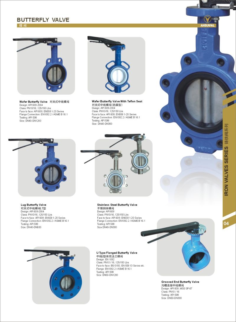 Cast Iron Lug Type Butterfly Valves