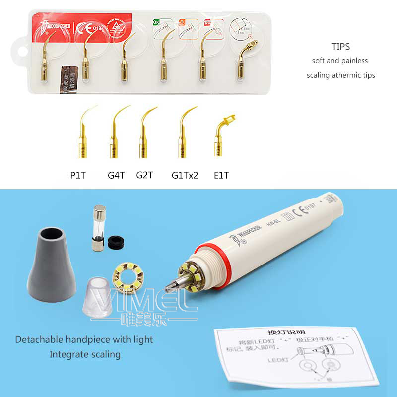 Dental Equipment Woodpecker Ultrasonic Piezo Built-in Scaler Uds-N3 LED