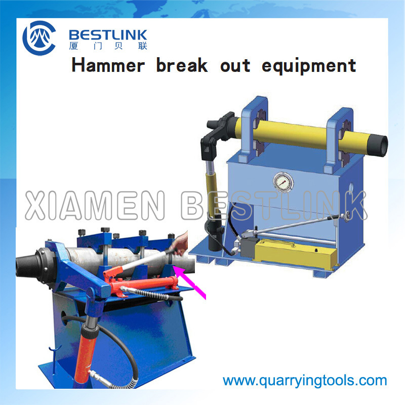 Breakout Bench for DTH Hammer Top Sub Removal