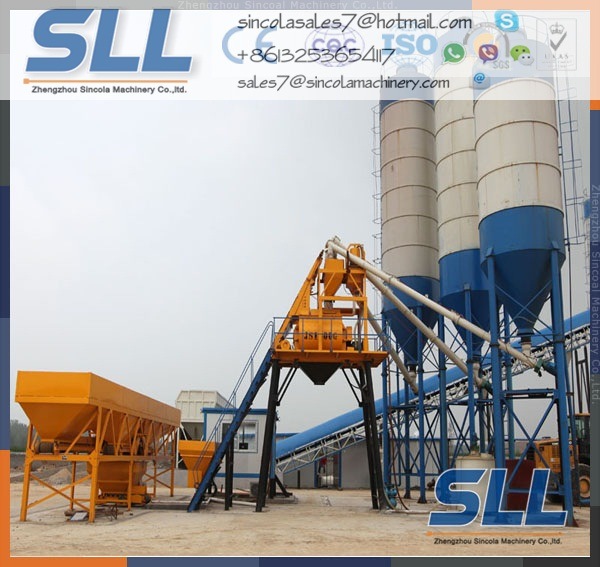 90m3/H Automatic Concrete Cement Batching Plant Building