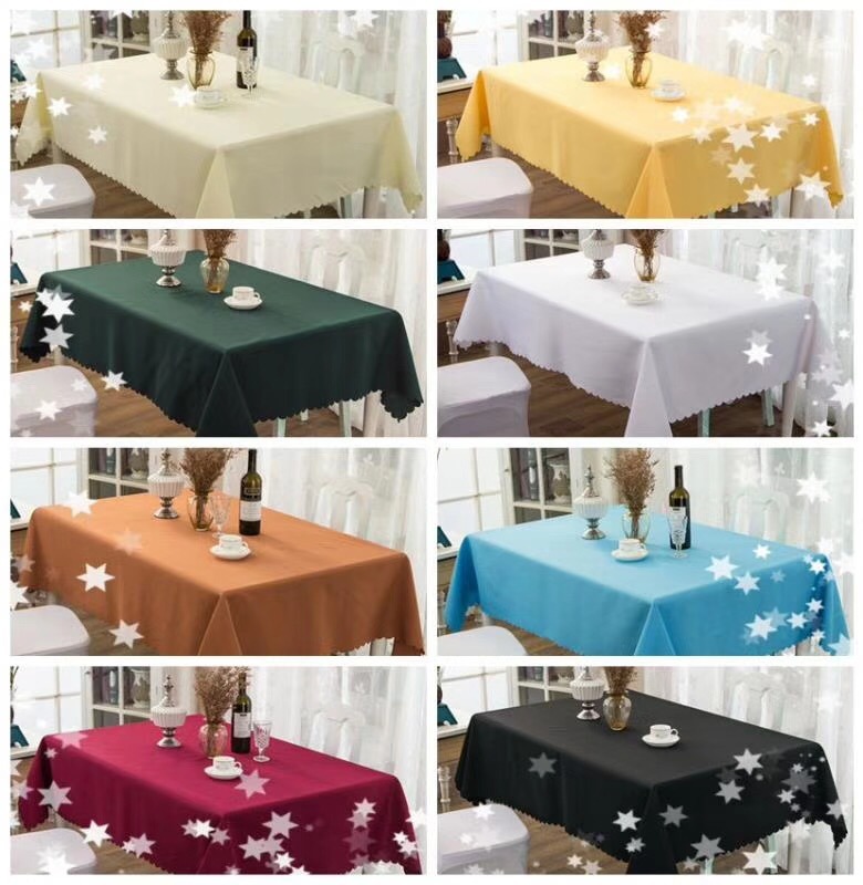 New Design Rectangle Polyester Jacquard Tablecloth for Long Table