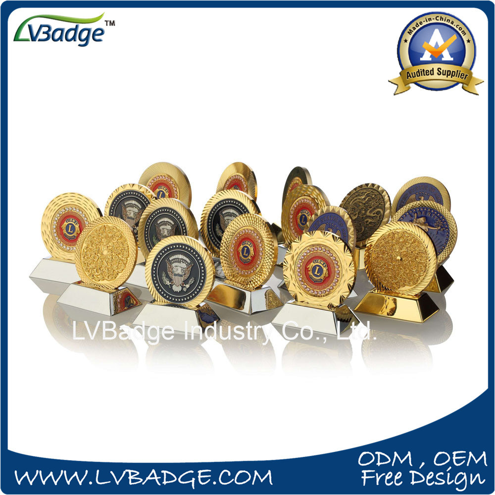 Customized Challenge Coin with Diamond Edge Design