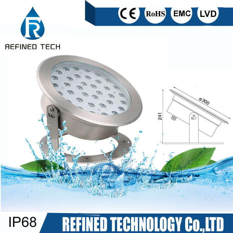 High Power 36W-60W IP68 LED Underwater Fountain Spotlight