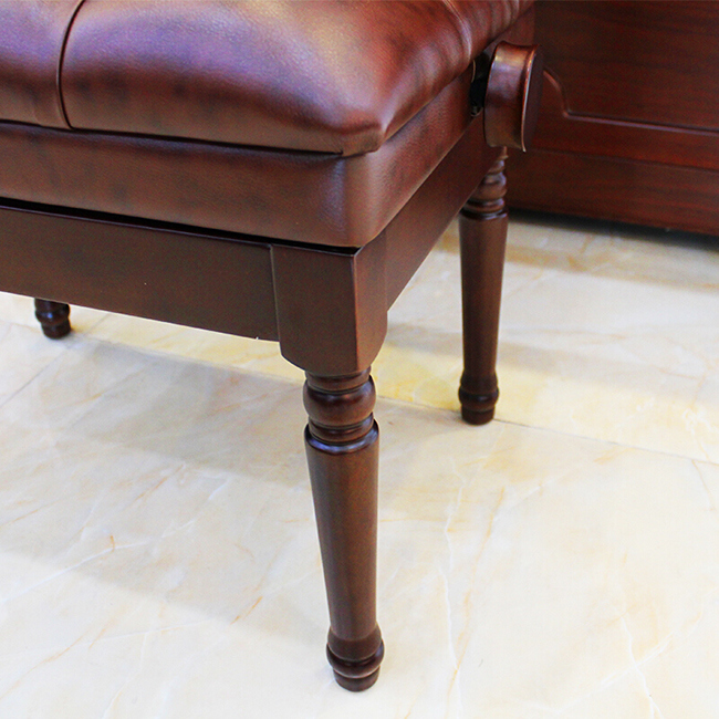 Solid Wood Brown Colour Piano Bench