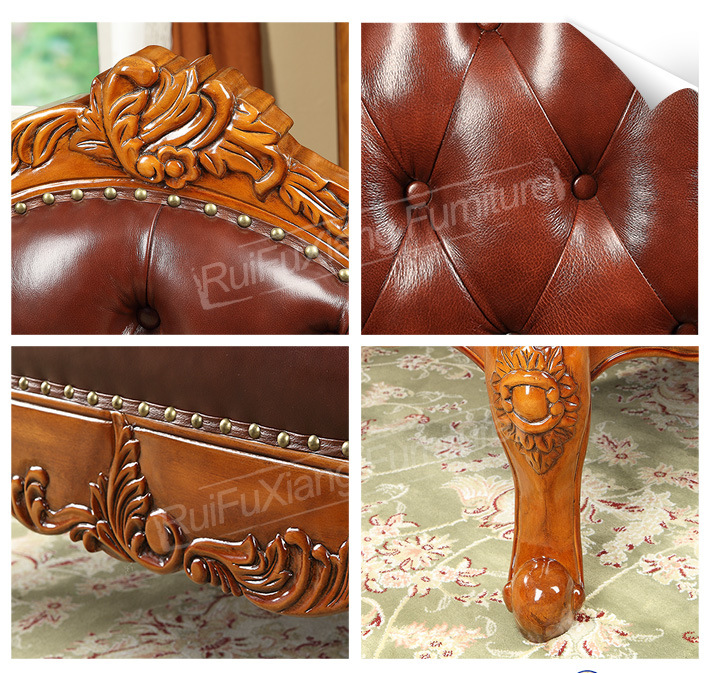 Leather Chaise Lounge for Wife (O271)