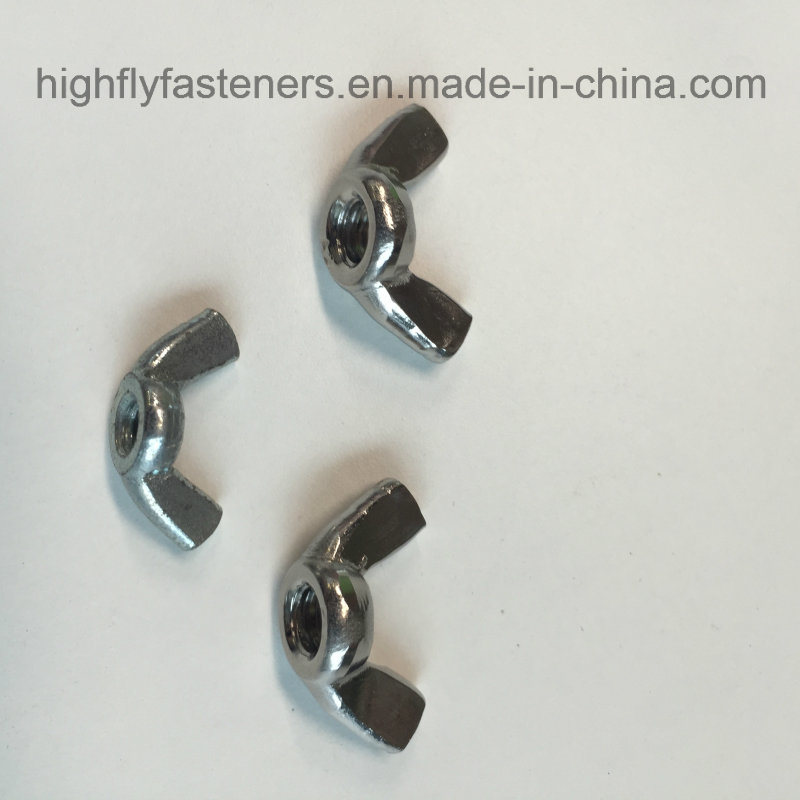 China Supply Standard Size Stainless Steel Wing Nut Butterfly Nut