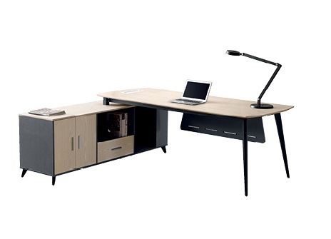 2019 Modern Carlo Office Furniture Executive Manager Office Desk with Side Table (KL-101)