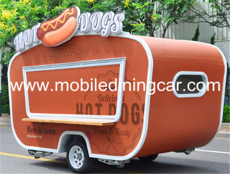 Mobile Fast Food Cart Street Style Food Truck Snack Vehicle for Sale