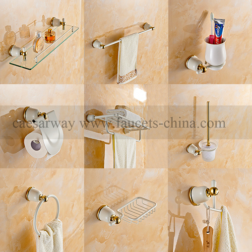 White Painted Bathroom Accessories