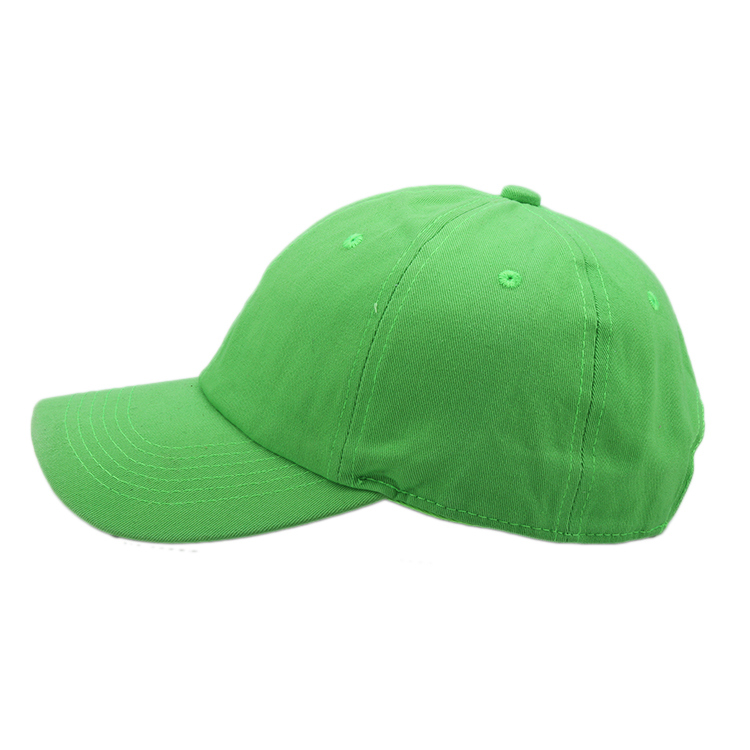 Personalized Adult/Kids Size Green Baseball Cap 100% Cotton Blank Hats