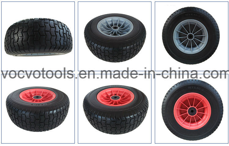 16 Inch Solid Hand Trolley Rubber Wheel for Wheelbarrow