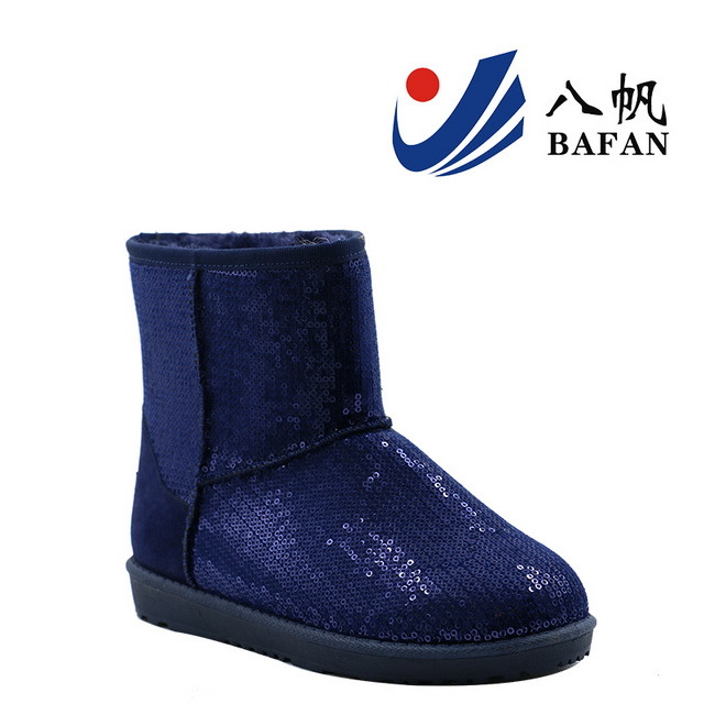 Ladies Fashion Snow Boots with Sequins on Upper Bf1610223