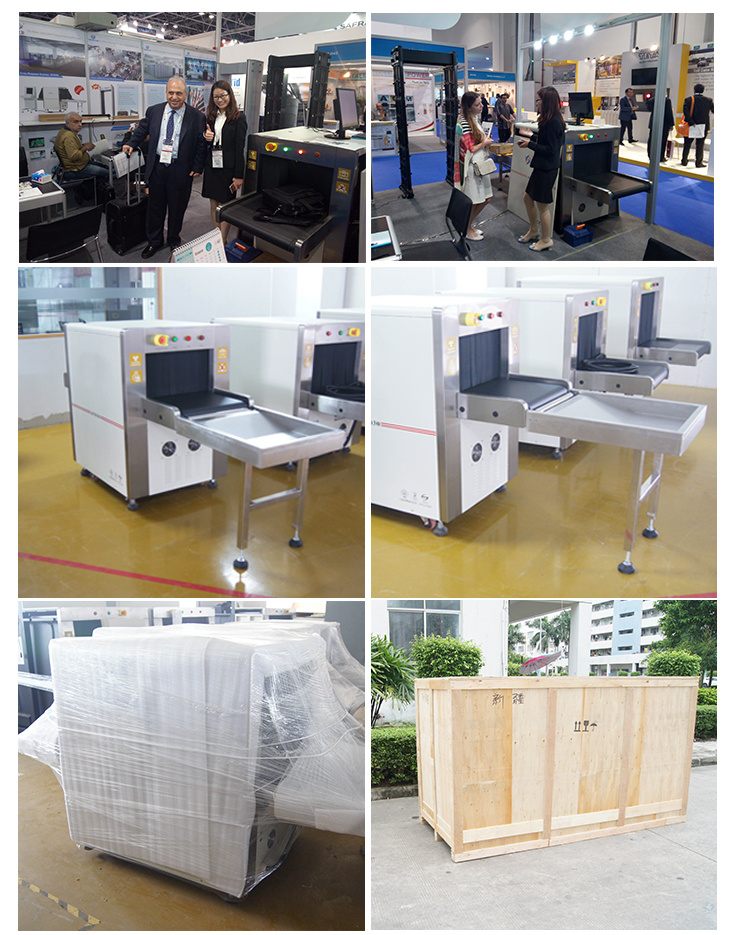 Small Size X-ray Baggage Scanner Single Energy Small Parcel -Ray Metal Detector Conveyor for Hotel, Bank