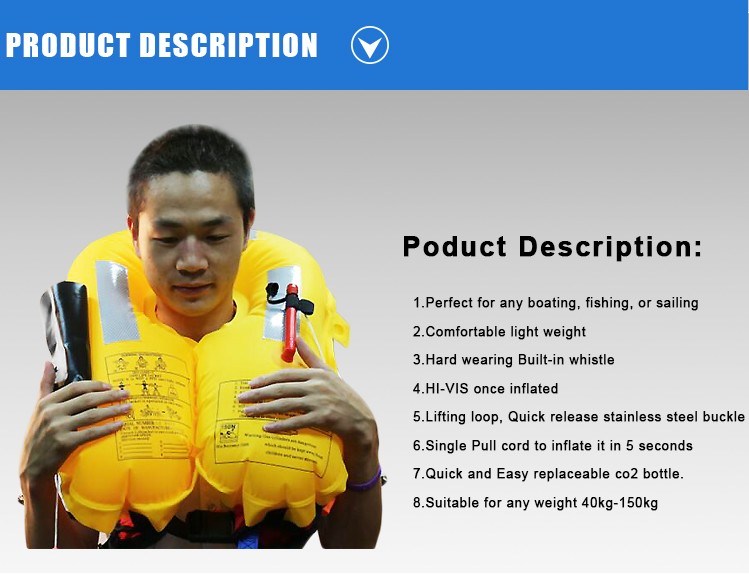 China Supplier Best Selling Inflatable Life Jacket