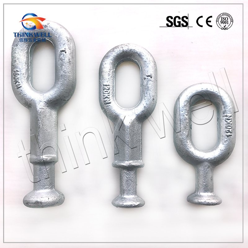 Forged Hot DIP Galvanized Oval Ball for Pole Line