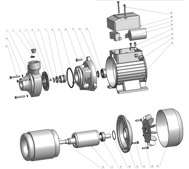 Pm45, Peripheral Pump, Micro Vortex Pump, Clean Water Pump