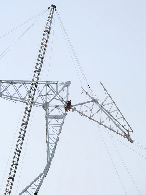 230kv Power Transmission Line Lattice Steel Tower