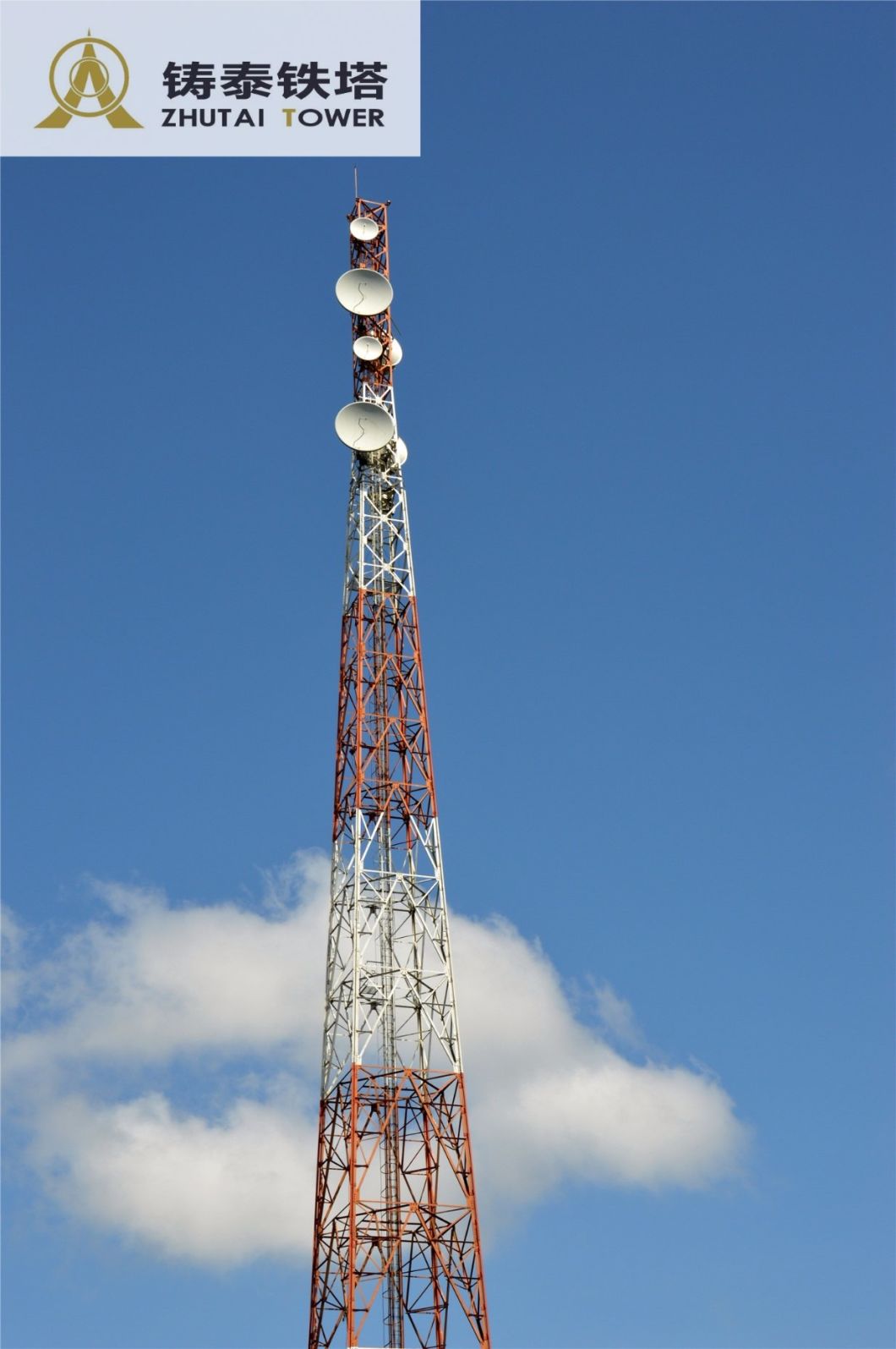 75m Q345b Galvanized Telecom Angle Steel Tower