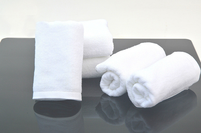 100% Cotton White Hotel Towel, Face Towel, Hand Towel