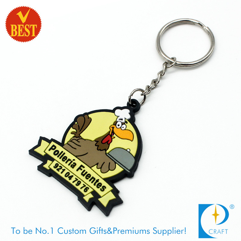 Cartoon Style Hedge Pig Shape Wholesale High Quality PVC Key Ring at Factory Price